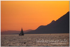 Makarska - zachód słońca